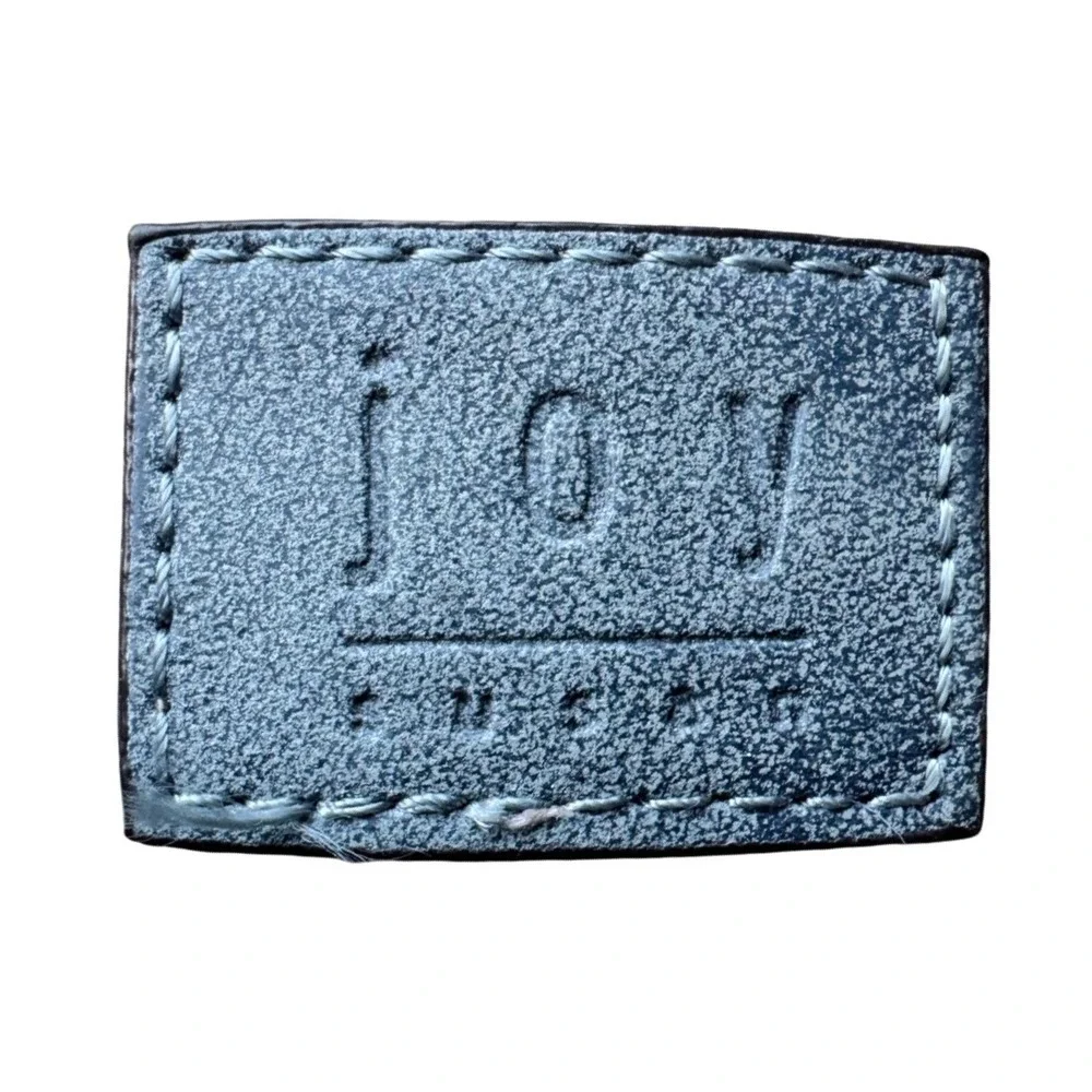 Joy Susan Blue Vegan Leather Crossbody Wallet Bag Adjustable Strap